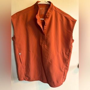 FIGS oversized scrub top- size XXS (runs big). Color- terracotta (retired color)